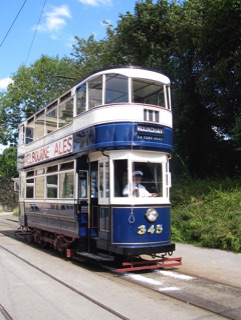 Tram at Crich Tramway Museum
